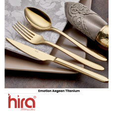 HIRA EGE GOLD  Вилка столовая 3mm 18/10 - EG002
