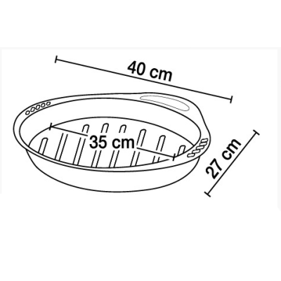 Форма для випікання антипригарна 35Х23см. PYREX Asimetria - AS35OR0