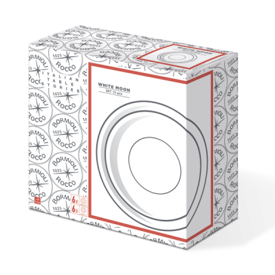 Тарілка десертна 20 см. BORMIOLI ROCCO White moon  - 480190F27321990