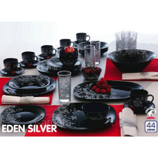 Luminarc Eden Silver Black Сервіз столовий-44пр
