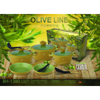 BerlingerHaus Olive Набор посуды  11 предметов  BH-1380