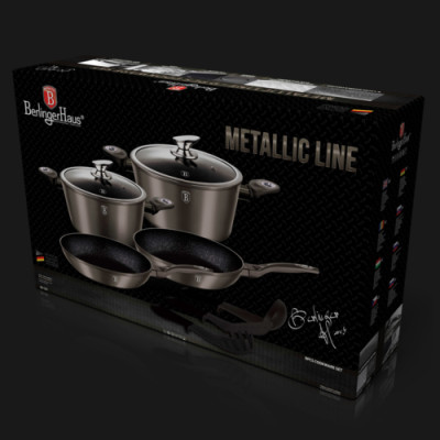 BerlingerHaus Metallic Набор  посуды  9 предметов  BH-1227