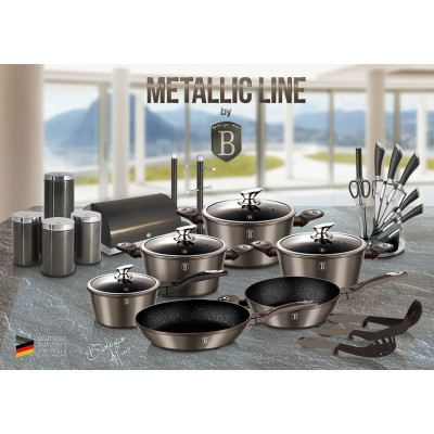 BerlingerHaus Metallic Сковорода-сотейник 26 CM BH-1300