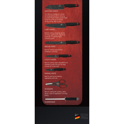 BerlingerHaus Stone Набор ножей кухонных 8 прд.  BH-2119