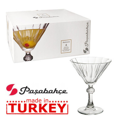 Келихи для мартіні набір 6 штук 238мл. Diamond Pasabahce - 440099
