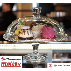 Блюдо-Тортівниця з кришкою 32см. Patisserie*PAŞABAHÇE  - 95200-1