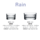 Салатники набір 4 штуки 185 мл. Rain Pasabahce - 530022