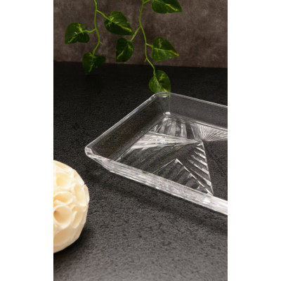 Блюдо тортівниця 28Х17 см. Madlen Crystallin Pasabahce - 68693