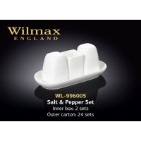 Набір для спецій сіль-перець-зубочистки 4ін. Wilmax - WL-996005