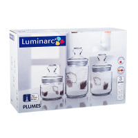 LUMINARC CLUB PLUMES Набор банок 3 шт L4559