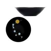 LUMINARC SEQUINS Black Салатник средний 165 мм E8069
