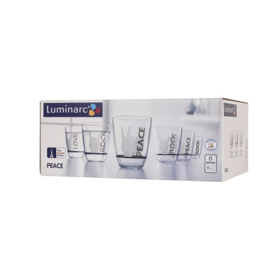 LUMINARC NEO PEACE Стакан набор 6X310 мл J6167