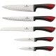 Berlingerhaus burgundy-black Набор ножей с подставкой 6 пред BH-2176