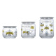 LUMINARC CLUB COOKING TIME Банка для продуктов набор 3 х0.5, 0.75,1 л. - P8454