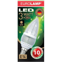 Лампочка LED светодиодная 3w e14 2700k EUROLAMP Candle  - 140413\25