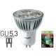 EUROLAMP Лампа LED точечная MR16 4.8W GU5.3 6500K/LED-HP-GU5.3/65 - 140413\6