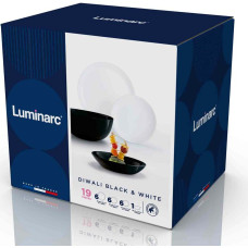 Luminarc Diwali Black & White Сервиз столовый 19 пр. - Р4360