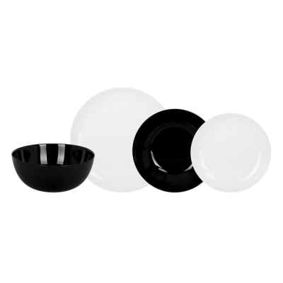 Luminarc Diwali Black & White Сервиз столовый 19 пр. - Р4360