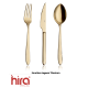 HIRA EGE GOLD  Вилка десертная 3mm 18/10 - EG006
