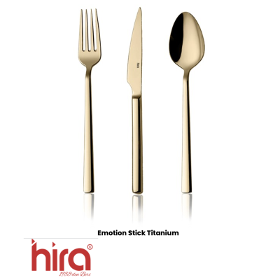 HIRA CHUBUK  GOLD  Вилка десертная 3mm 18/10 - CG006