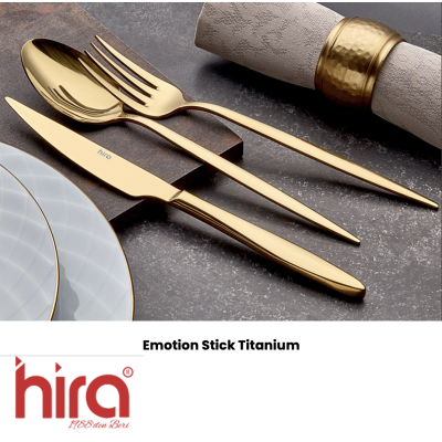 HIRA ISTANBUL GOLD  Вилка десертная 3mm 18/10 - IG006