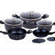 BOHMANN  Набор посуды 10 предметов  - BH 40 BLACK