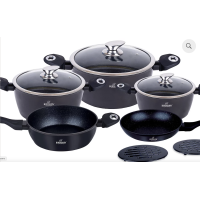 BOHMANN  Набор посуды 10 предметов  - BH 40 BLACK