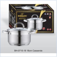 Кастрюля 2.9л. з кришкою 18см, Bohmann - BH 0715-18