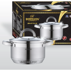 Кастрюля 3.9л. з кришкою 20см, Bohmann - BH 0715-20