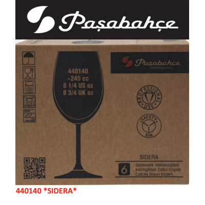 Келих для вина 245мл. SIDERA Pasabahce - 440140