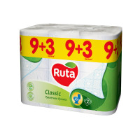 Ruta Classic Туалетная бумага 9+3 рул Ruta7