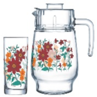 Набір для напоїв 7предметів  All in Bloom Luminarc - P6031
