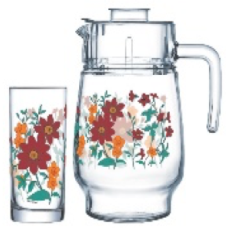 Набір для напоїв 7предметів  All in Bloom Luminarc - P6031