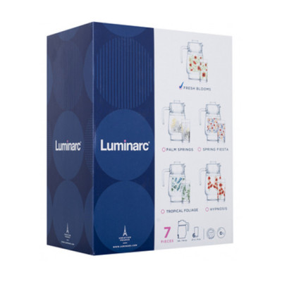 Набір для напоїв 7предметів  Fresh Blooms LUMINARC - P4816