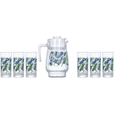 Набір для напоїв 7предметів LUMINARC Tropical Foliage  - P4821