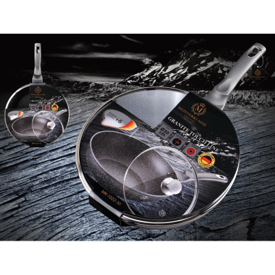 PETERHOF GRANITE TOUCH LINE Сковородка Вок с крышкой 30см. - MK-1022-30