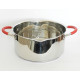 Lessner Kew garden Каструля с крышкой цедило 24см 5,1л  55114-24 R