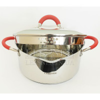 Lessner Kew garden Каструля с крышкой цедило 24см 5,1л  55114-24 R