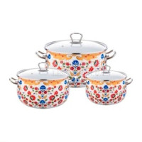 Lessner Enamel Набір посуду 6пр Gold Mack 55835