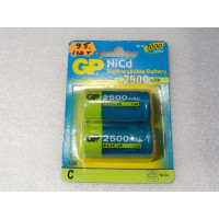 Аккумулятор C R14 GP 2500 mAh GP- 029523