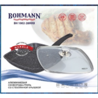 BOHMANN Сковородка-гриль с крышкой 28cm. - BH 71002-28 MRB
