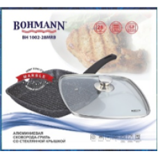 BOHMANN Сковородка-гриль с крышкой 28cm. - BH 71002-28 MRB