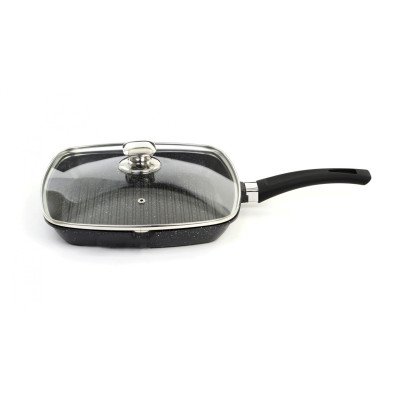 BOHMANN Сковородка-гриль с крышкой 28cm. - BH 71002-28 MRB