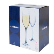 LUMINARC Celeste Бокал шампанское набор 6X160 мл L5829