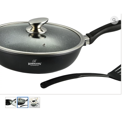 BOHMANN  Сковородка 3.2л. с крышкой 24cm. - BH 101-24