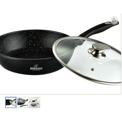 BOHMANN  Сковородка 3.2л. с крышкой 24cm. - BH 101-24