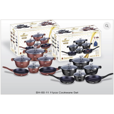 BOHMANN Elegance Black-Brown Набор антипригарной посуды 11 пред. - BH 60-11