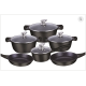 BOHMANN Elegance Black-Brown Набор антипригарной посуды 11 пред. - BH 60-11