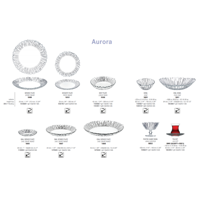 Блюдо овальне 25Х19 см. Aurora Pasabahce - 10547