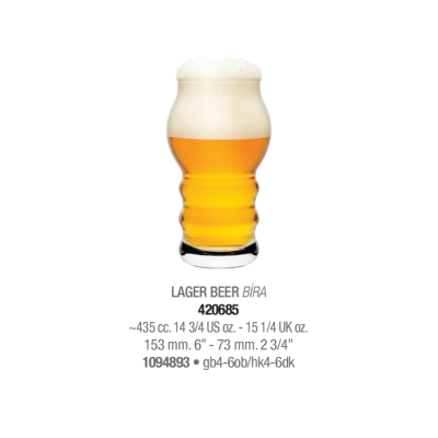 Склянки пиво набір 4 штуки 435 мл. Pub-Craft Pasabahce  - 420685